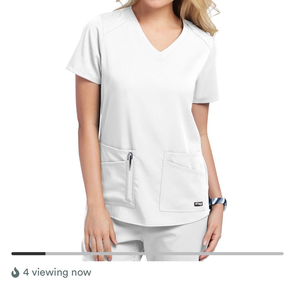 Gray’s Anatomy White Scrub Top